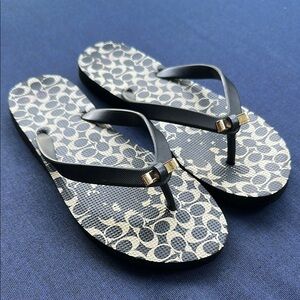 Coach Amel Rubber Signature Flip Flop